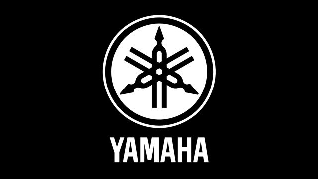 Yamaha logo swords black white free wallpaper for desktop - medium preview image