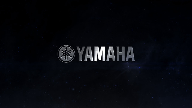 Yamaha silver letters star black free wallpaper for desktop - medium preview image