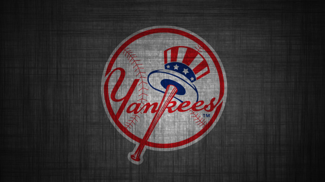 Yankees logo black background baseball free wallpaper for desktop - medium preview image