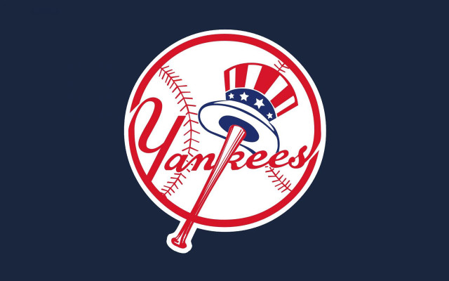 Yankees logo baseball bat hat free wallpaper for desktop - medium preview image