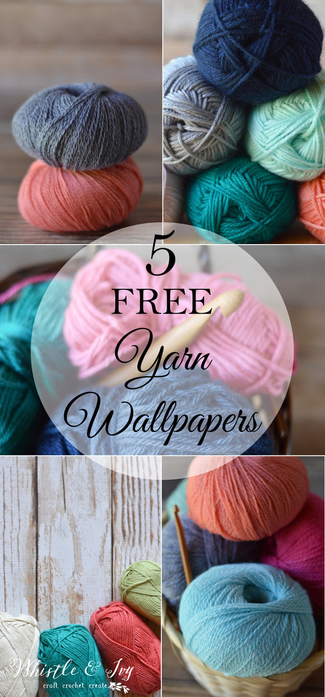Yarn collage knitting needle free free wallpaper for mobile - medium preview image
