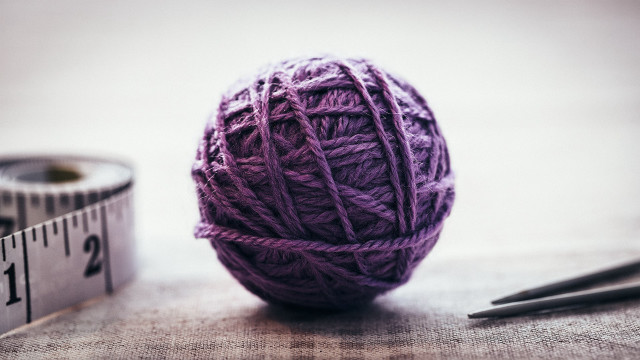 Yarn needle measuringtape purple arts free wallpaper for desktop - medium preview image