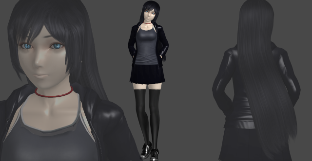 Woman black dress boots mannequin free wallpaper for desktop - medium preview image