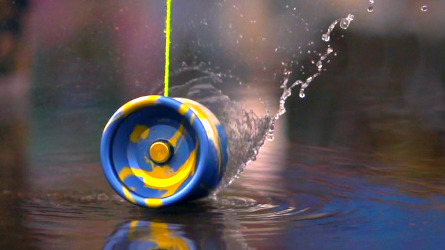 Blue yellow toy floating water free wallpaper for desktop - medium preview image