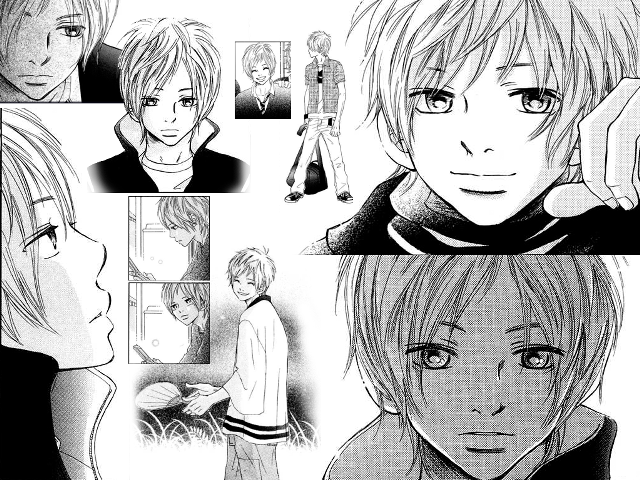 Anime characters expressions hair styles free wallpaper for desktop - medium preview image