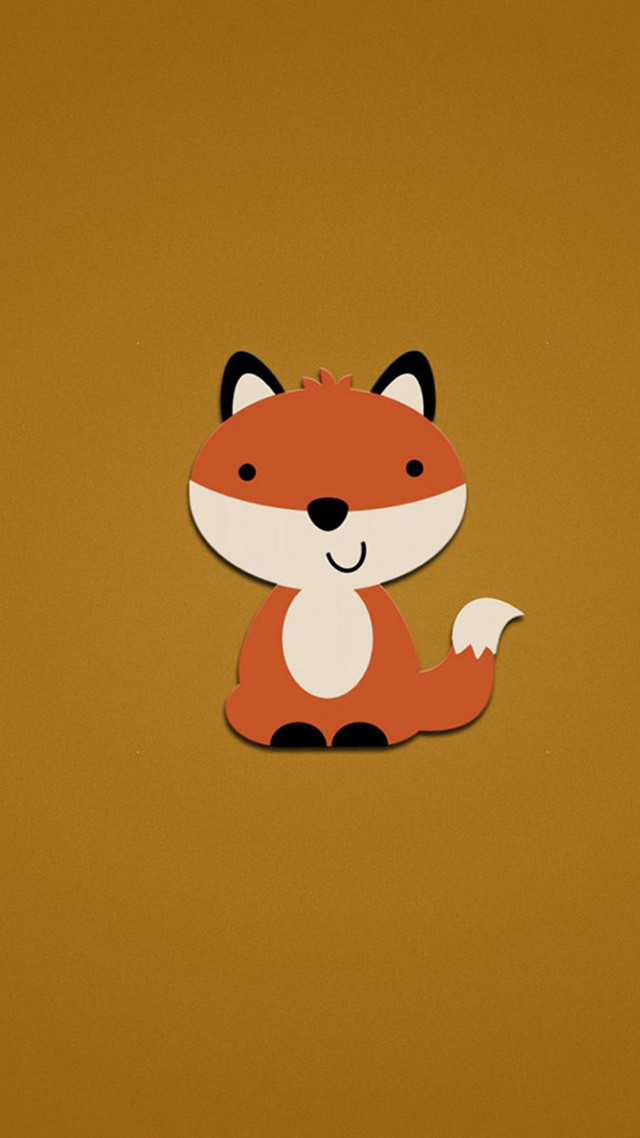Fox brown background black nose free wallpaper for mobile - medium preview image