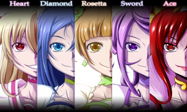 Anime girls colored hair colored free wallpaper for desktop - medium preview image