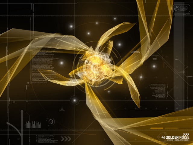 Yellow flower black background lines #4 free wallpaper for desktop - medium preview image