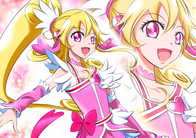 Anime girls pink blonde rococo free wallpaper for desktop - medium preview image