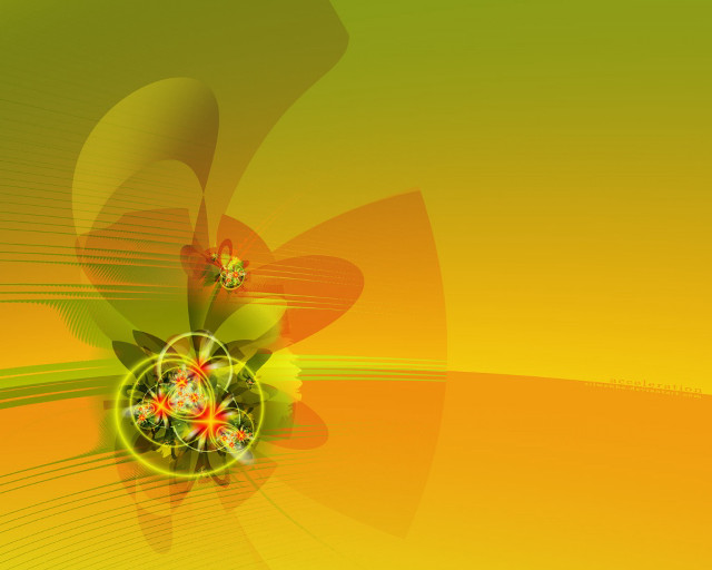 Colorful abstract background flower green free wallpaper for desktop - medium preview image