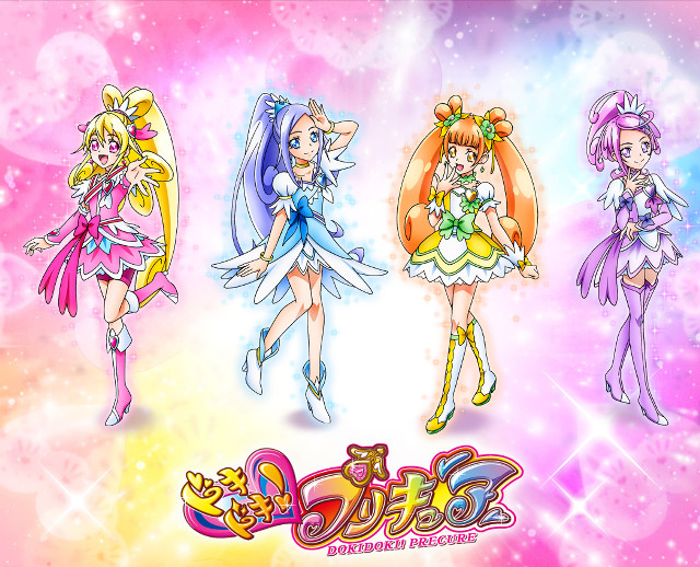 Anime girls different outfits hair free wallpaper for desktop - medium preview image