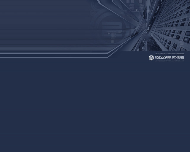 Blue background large building logo free wallpaper for desktop - medium preview image