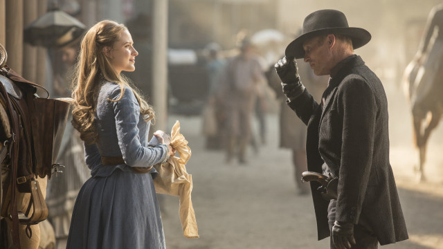 Man woman street horses hat free wallpaper for desktop - medium preview image