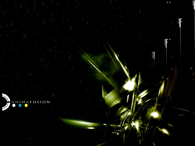 Black background green yellow design free wallpaper for desktop - medium preview image