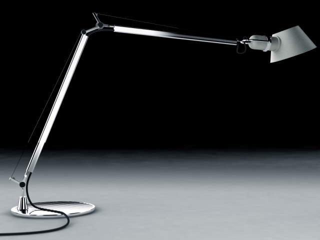 Desk lamp black background white #3 free wallpaper for desktop - medium preview image