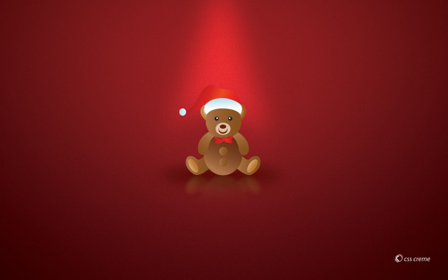 Teddy bear santa hat red #6 free wallpaper for desktop - medium preview image