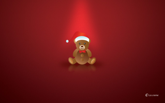 Teddy bear santa hat red #8 free wallpaper for desktop - medium preview image