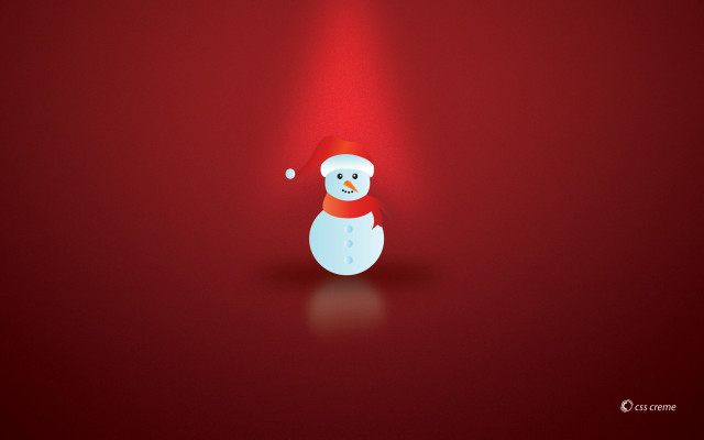 Snowman red hat scarf red #2 free wallpaper for desktop - medium preview image