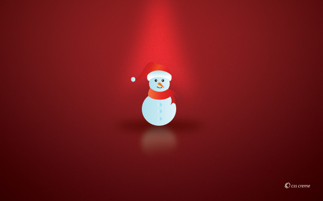 Red background white snowman red free wallpaper for desktop - medium preview image