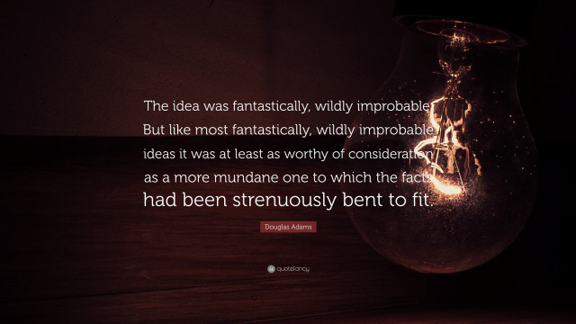 Fantastically whimsical improbable quote light free wallpaper for desktop - medium preview image