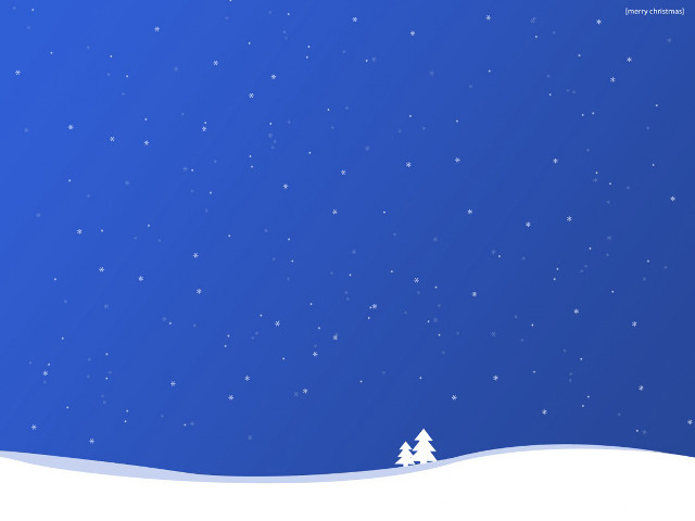 Snowy landscape tree stars blue #2 free wallpaper for desktop - medium preview image