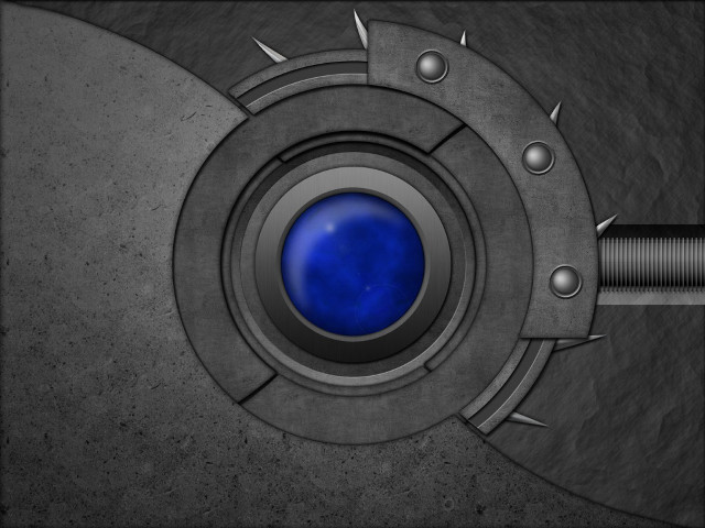 Metal blue spikes rivets gray free wallpaper for desktop - medium preview image