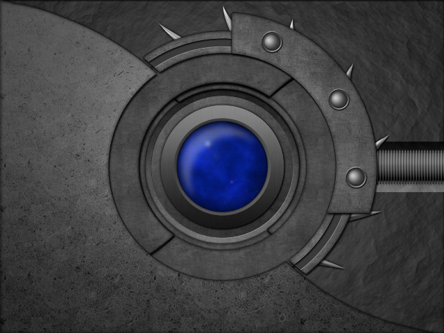 Metal blue spikes rivets gray #3 free wallpaper for desktop - medium preview image