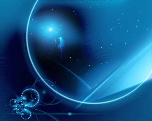 Blue abstract background circular design #12 free wallpaper for desktop - medium preview image