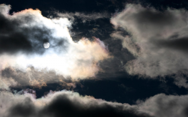 Bright sun clouds white circle #2 free wallpaper for desktop - medium preview image