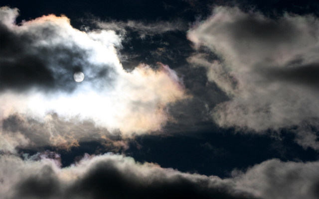 Bright sun clouds white circle #3 free wallpaper for desktop - medium preview image