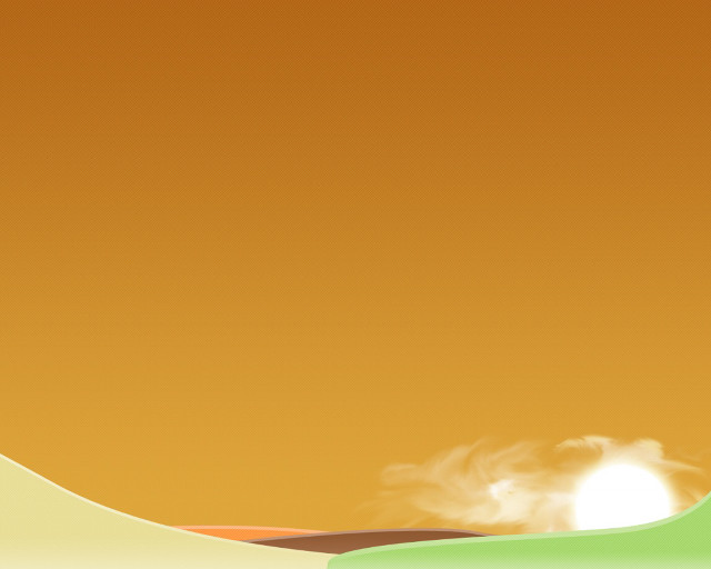 Sky clouds sun green orange free wallpaper for desktop - medium preview image