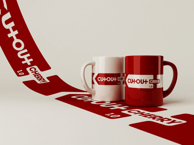 Two mugs red white floor free wallpaper for desktop - medium preview image