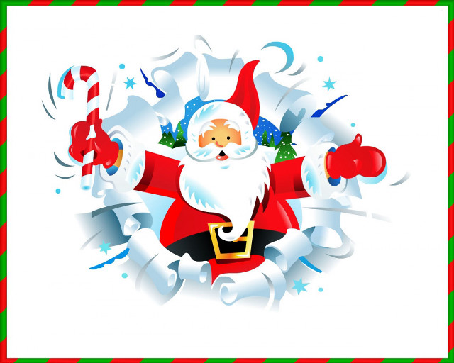 Santa claus presents christmas decoration #2 free wallpaper for desktop - medium preview image