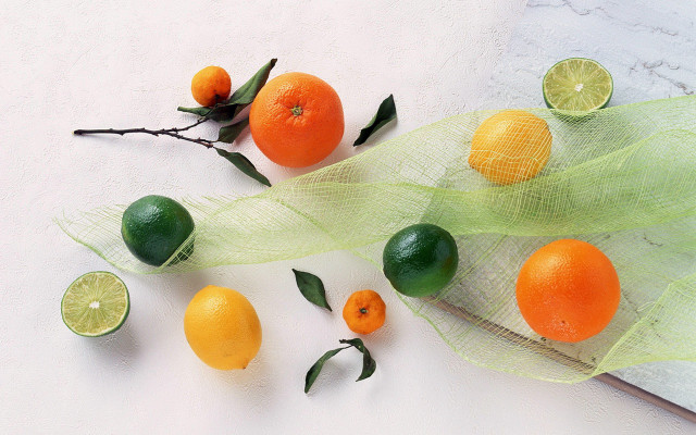 Citrus fruits table knife green free wallpaper for desktop - medium preview image