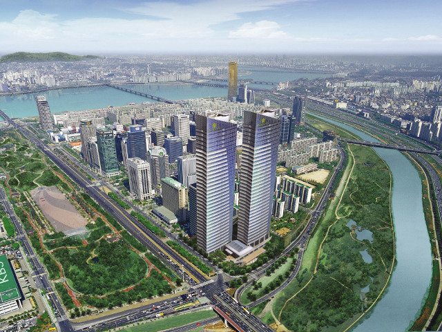 City river bridge tokyo skyscraper free wallpaper for desktop - medium preview image