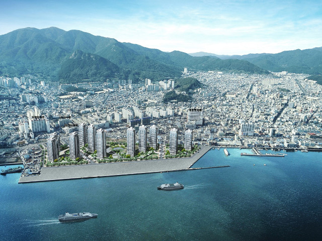 City harbor water mountains scenery #4 free wallpaper for desktop - medium preview image