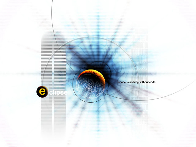 Blue yellow object eclipse caption free wallpaper for desktop - medium preview image