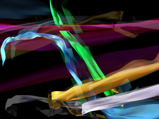 Colorful abstract painting green art free wallpaper for desktop - medium preview image