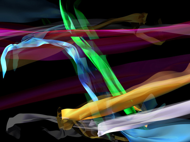 Colorful abstract green yellow blue free wallpaper for desktop - medium preview image