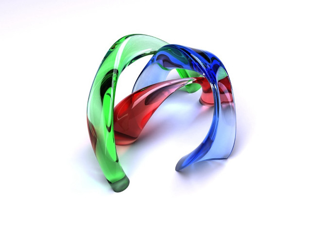 Colorful glass sculpture white surface free wallpaper for desktop - medium preview image