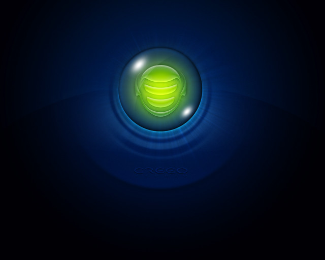 Green blue lightup button black free wallpaper for desktop - medium preview image