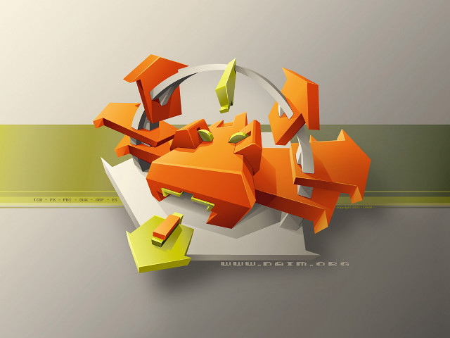 Circular object arrows green stripe free wallpaper for desktop - medium preview image