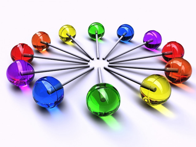 Colorful balls white background circle #3 free wallpaper for desktop - medium preview image