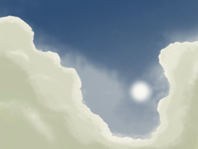 Sky sun clouds blue background #3 free wallpaper for desktop - medium preview image