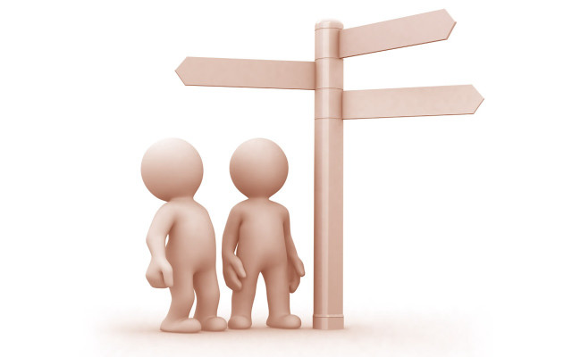 Small people street sign arrows free wallpaper for desktop - medium preview image