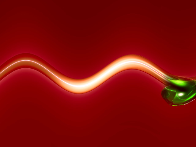 Red background green apple red #4 free wallpaper for desktop - medium preview image