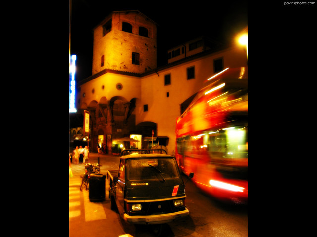 Car parked street building clock #3 free wallpaper for desktop - medium preview image