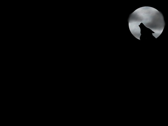 Wolf dark fullmoon blacksky clouds #3 free wallpaper for desktop - medium preview image