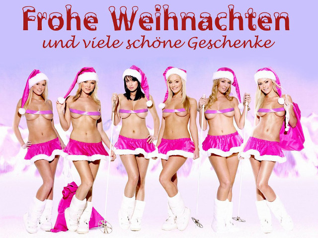 Pink santa girls florianne becker free wallpaper for desktop - medium preview image