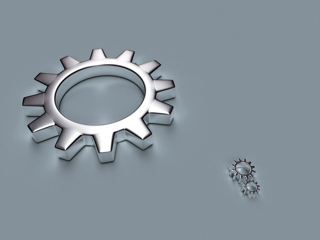 Metal gear small hole middle free wallpaper for desktop - medium preview image